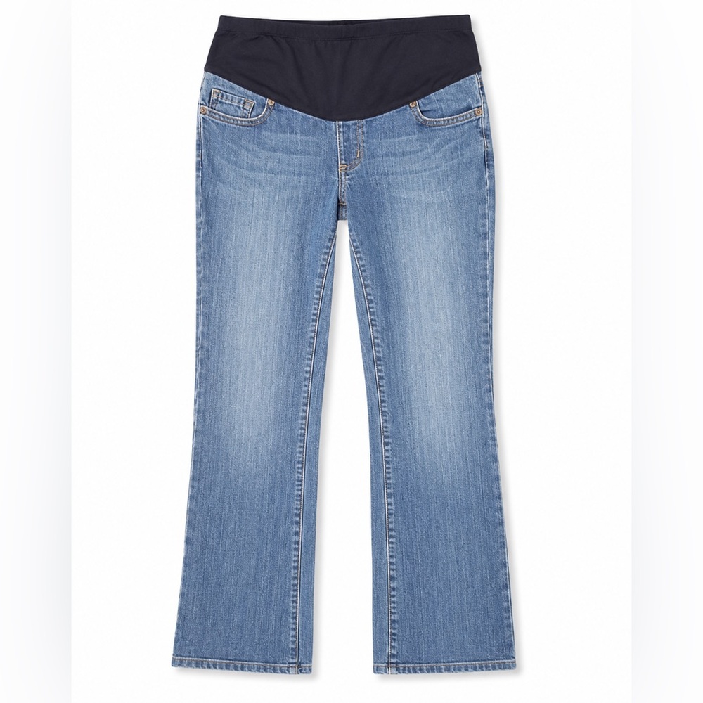 Chip & Pepper Light Blue Straight Leg  Maternity Jeans